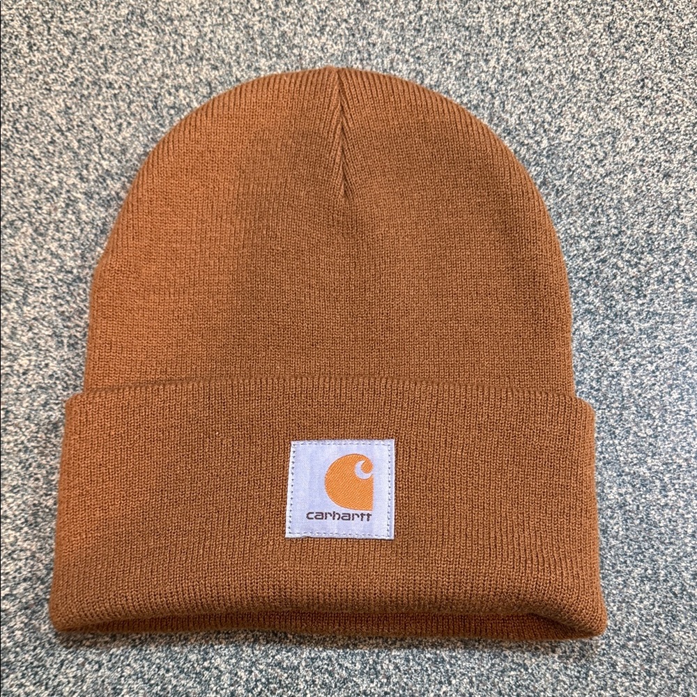Men's Carhartt Classic A18 Tan Knit Cuffed Beanie